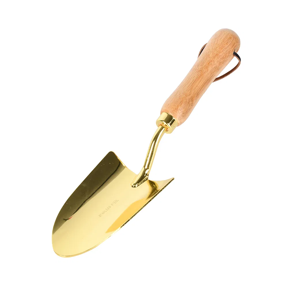 Customized High Hardness Stainless Steel Hand Tools Garden Shovel/Spatula/Fork with Wooden Handle for Yard