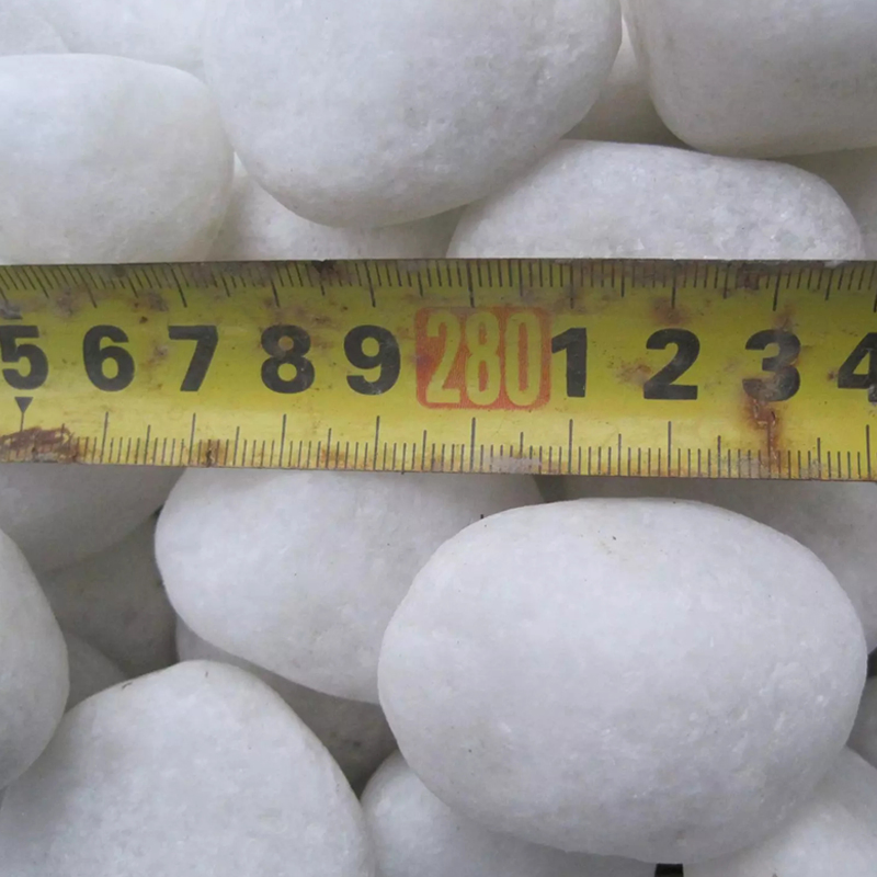 Natural Polished/Tumbled Pure Snow White Pebbles