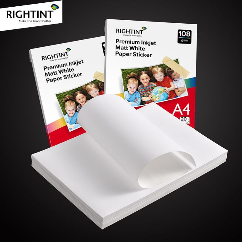 Sticker Opaque Rightint Carton A4, OEM Shanghai Release Base Paper