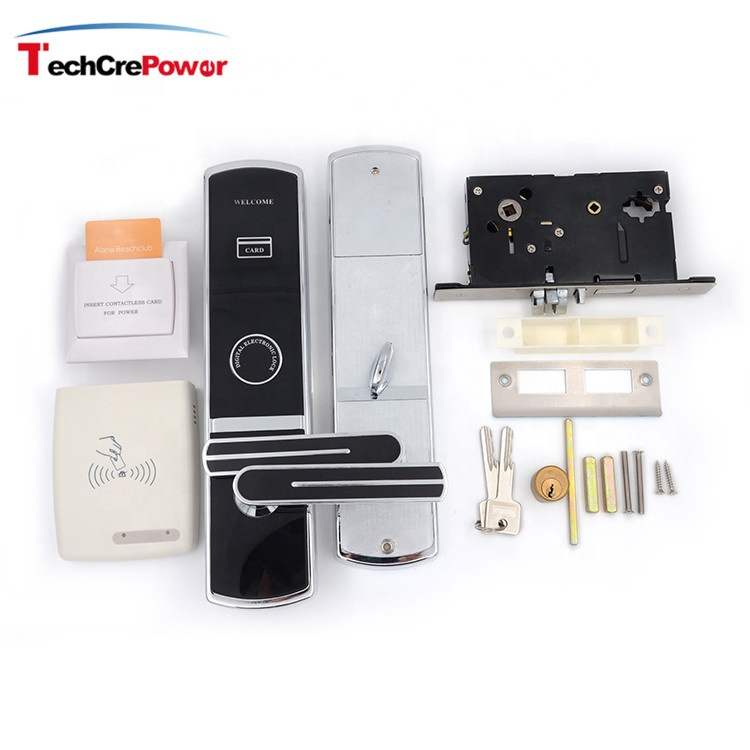 E719 Smart RFID Card Swipe Door Lock Hotel Room Locks for Hotel Card Key Lock System