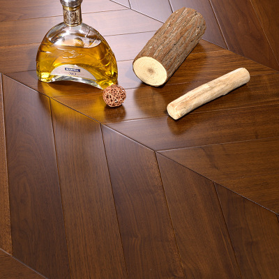 Oak Solid Chevron White Wood Wooden Parquet Flooring Tile