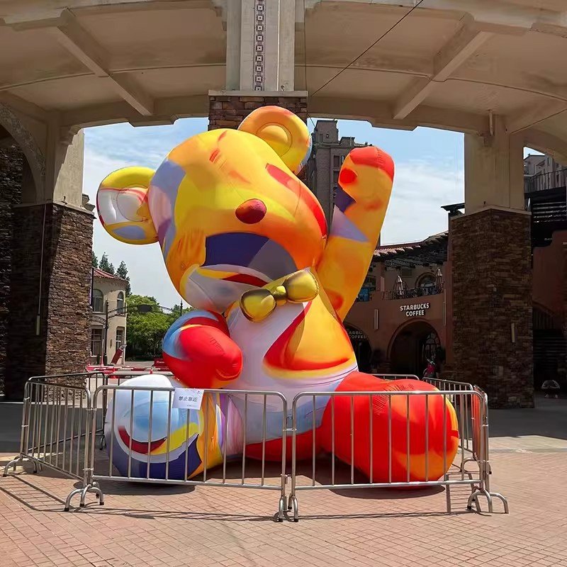 Boyi Bear Inflatable Giant Cartoon Pink Inflatable for Mall Decoration Inflatable Bear