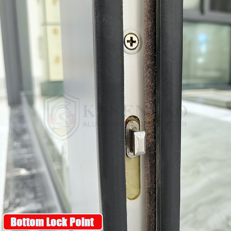 Latest Modern Design Soundproof Tempered Glass Movable Aluminum Sliding Door