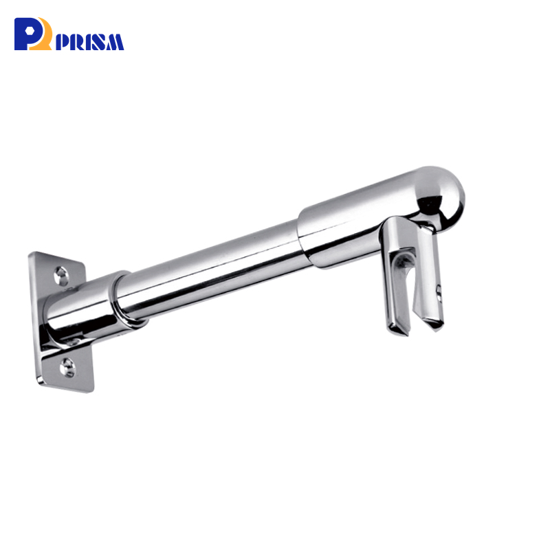 Glass Doorpipe Connector Clamp Glass Fixing Rod Wall Bracket Support Brace Shower Door Frameless Shower Stabilizer Bar
