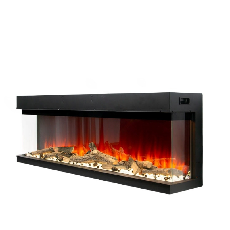 High Quality Elegant Wall-Mounted Home Appliance 3 Sided Electric Fireplace