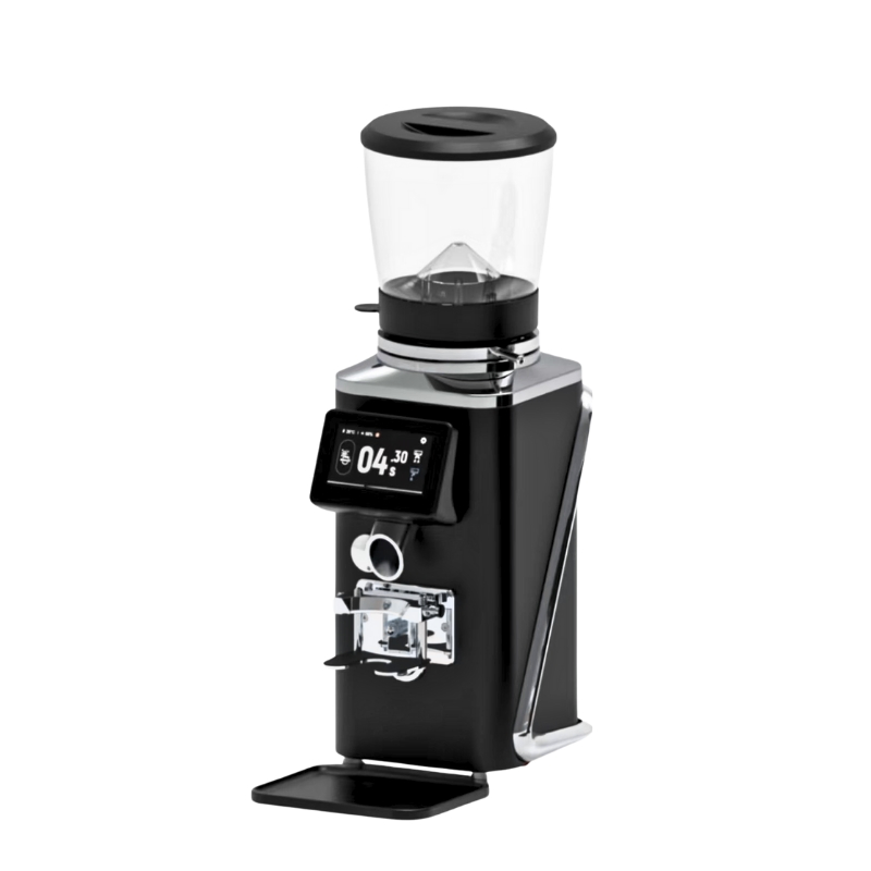 Professional Commercial LED Touch Screen Automatic Funnel Electric Coffee Grinder Machine for Home RV Shops Hotels