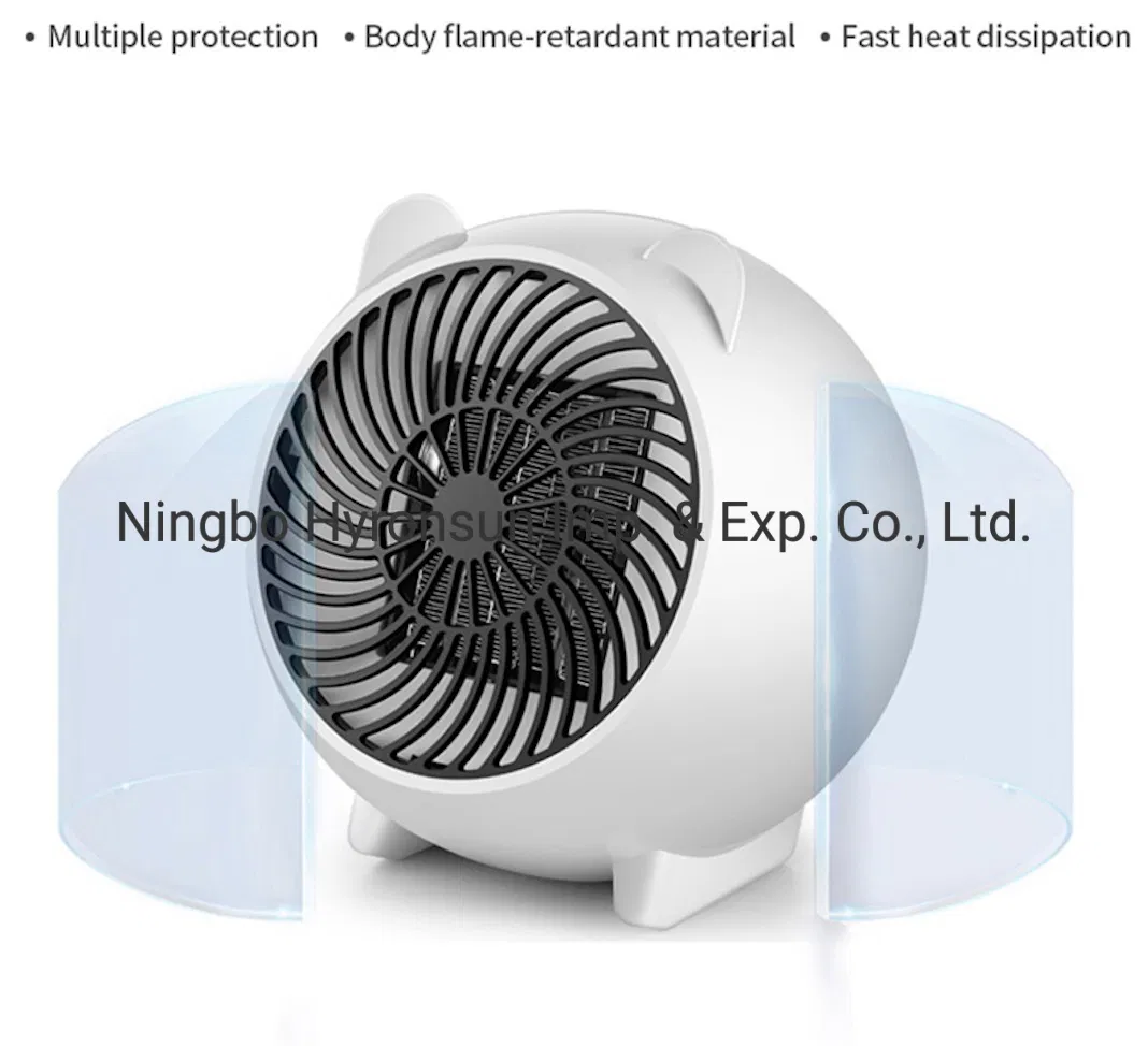 500W Smart Portable Winter Warmer Home Office Electric Fan Heater