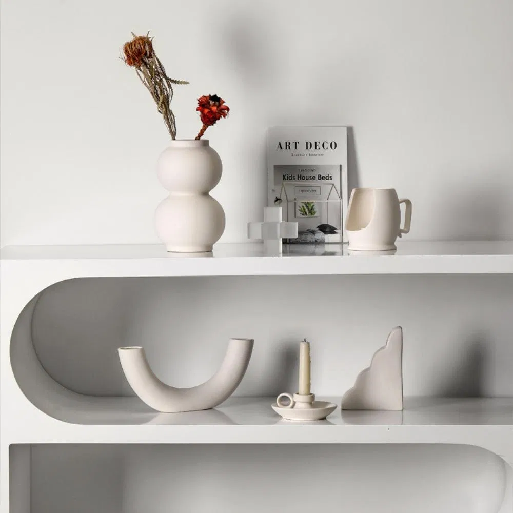 Nordic Minimalism Style Ceramic Flower Vase Creative Vases Modern Bl22078