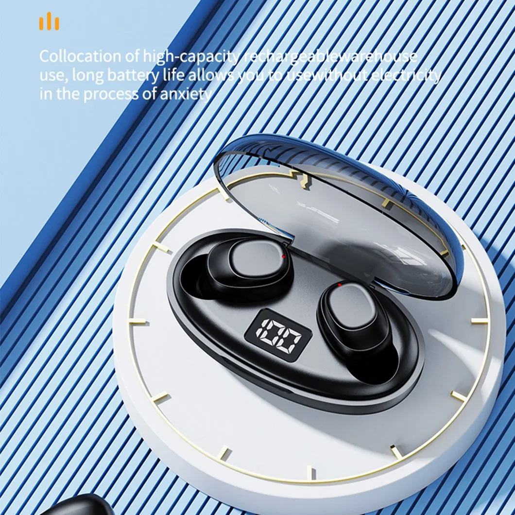 Wireless Earbuds Earphones with Display Charge Box for for Smart Phone