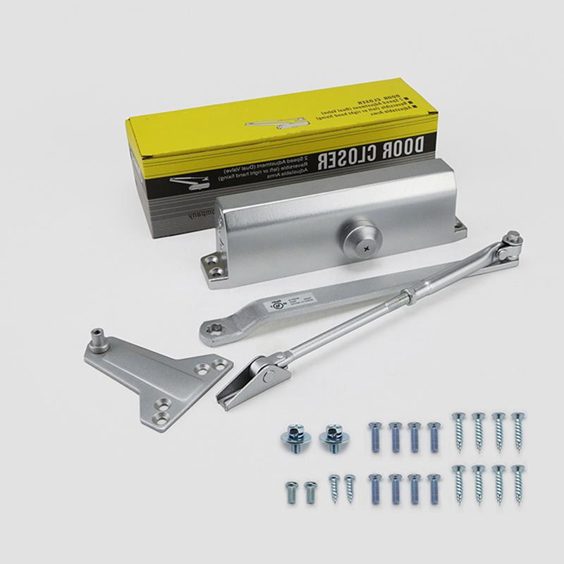 Hotel Office Automatic Adjustable Aluminum Alloy Door Closer with UL 10c Standard