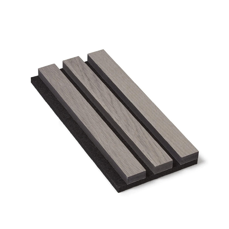 Polyester Pet Panel with MDF Slatted Wooden Board Wall