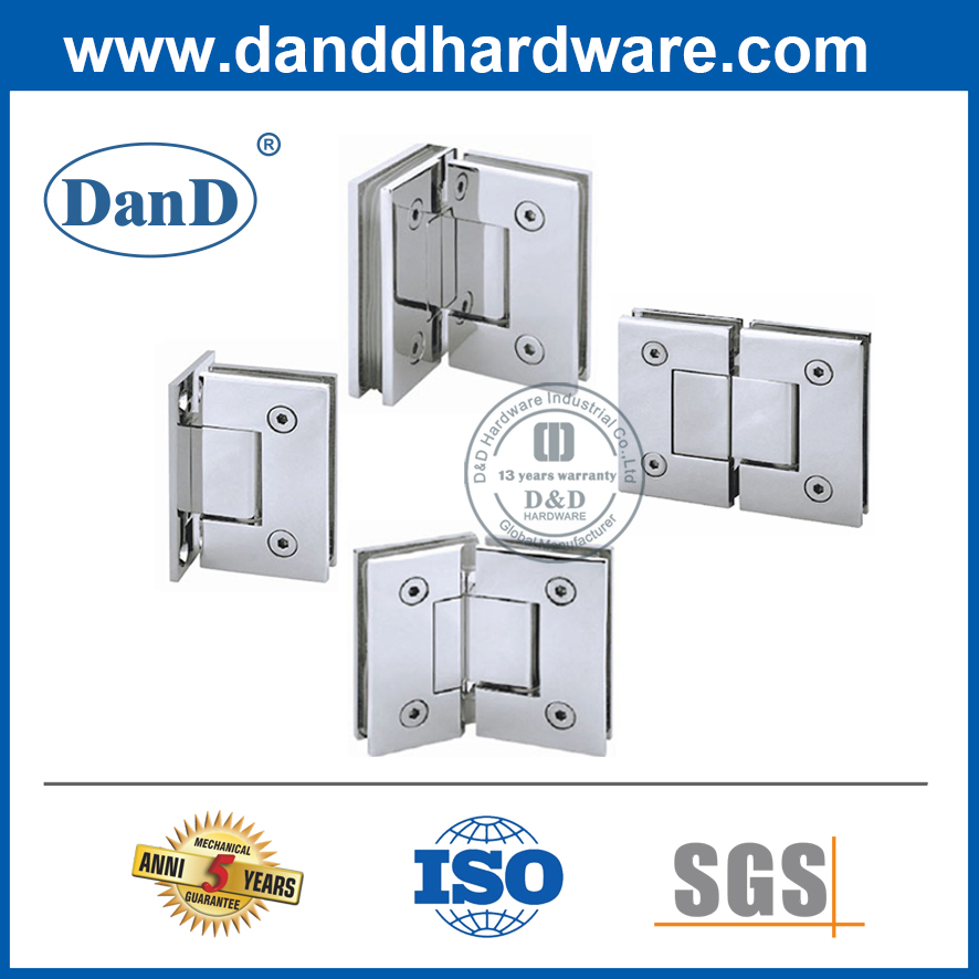 Stainless Steel Satin 12mm Commercial Door Hinges for Glass Doors