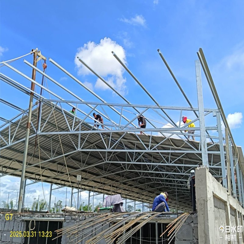 Prefabricated Galvanized Steel Structure Poultry Chicken House for Industrial Broiler Layer Farm Building System