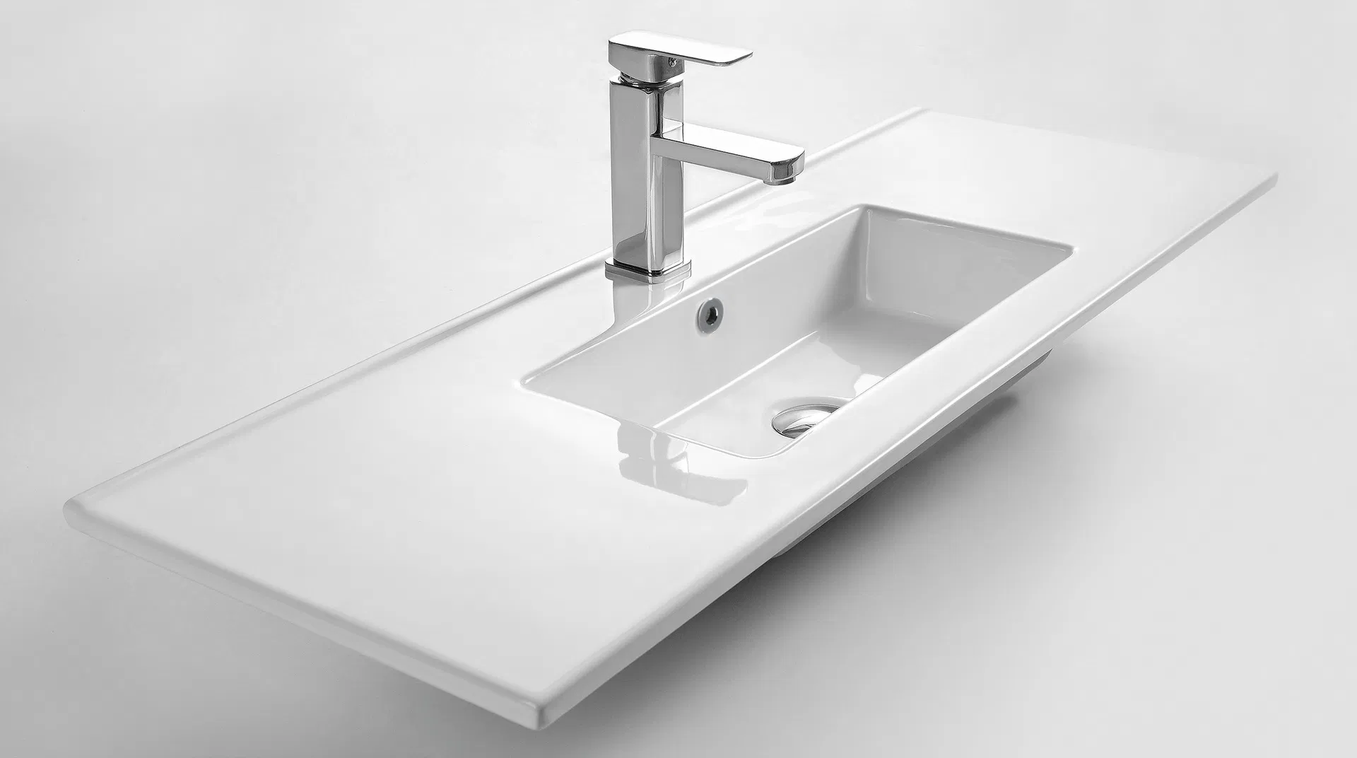 New Design Hotel Use Modern Home White Above Counter Mounting Ceramic Basins