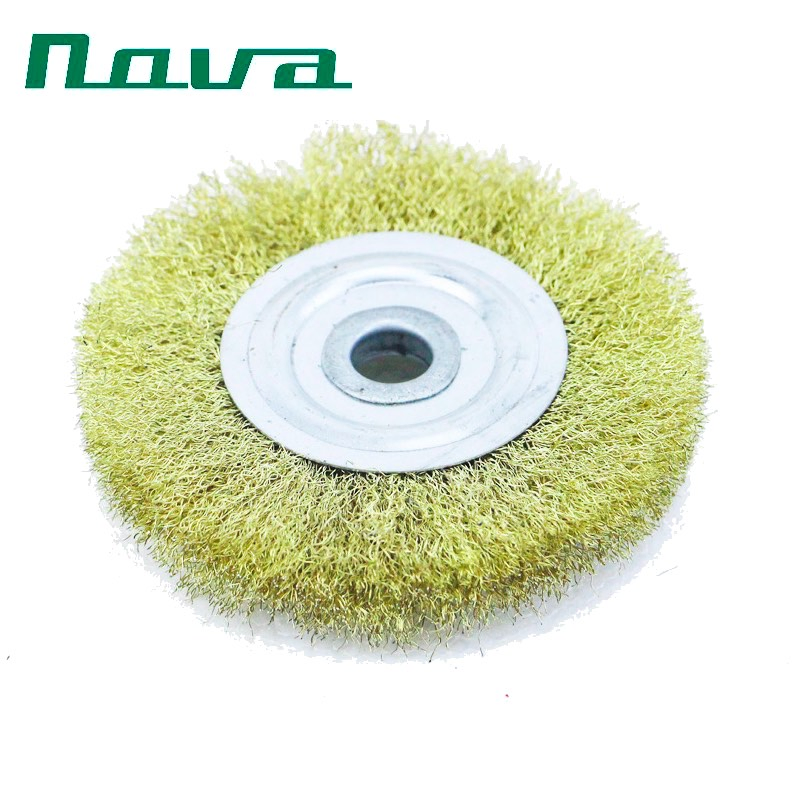 Cleaning Tool Copper Wire Wheel Disc Brush for Grinder Machine
