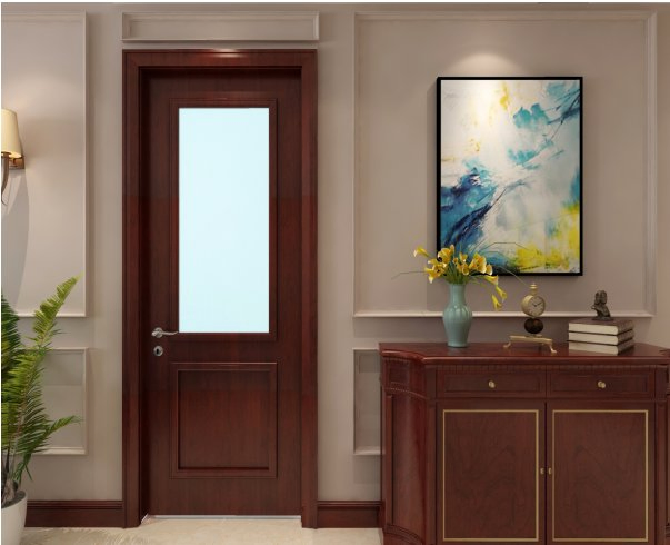 Premium Flame-Retardant Waterproof WPC Entry Door for Durability