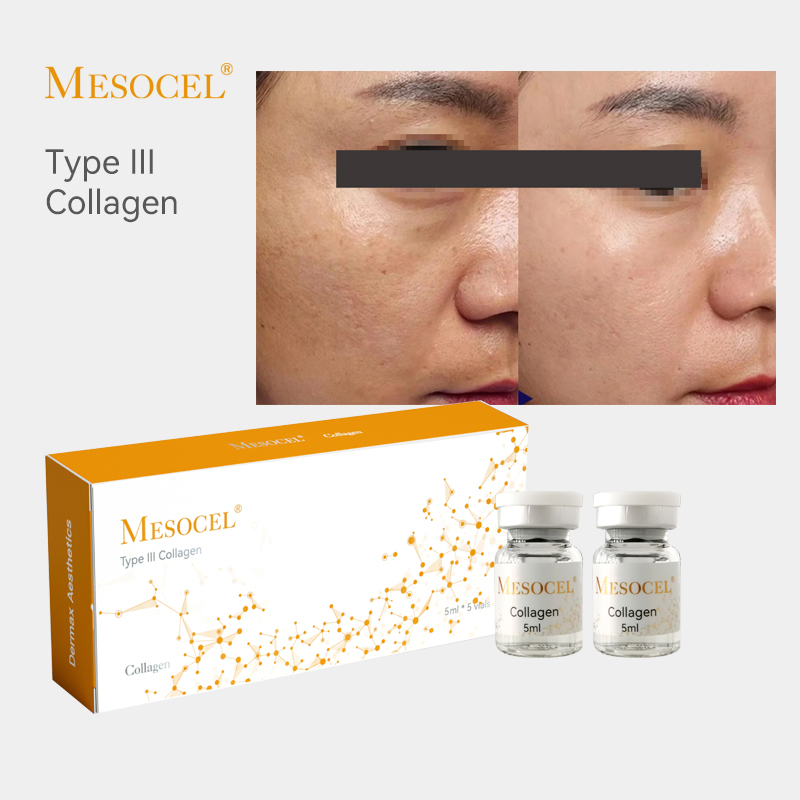 High Quality Private Label 5ml*5bottles/Box Face Mesotherapy Microneedles Collagen Serum
