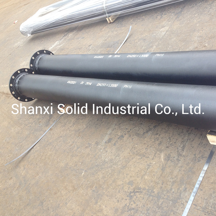 En545 Cement Lined Ductile Iron Flanged Pipe for Water Supply Pipeline