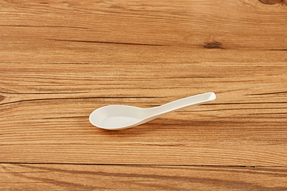 Factory Price Nature Biodegradable Eco-Friendly Disposable Cutlery Corn Starch Chinese Spoon for Soup