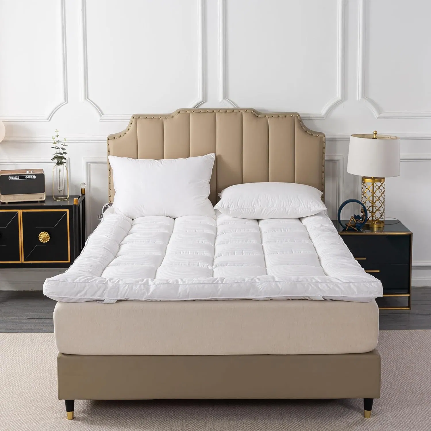 Ultra-Soft Breathable Mattress Topper for Back Pain Relief