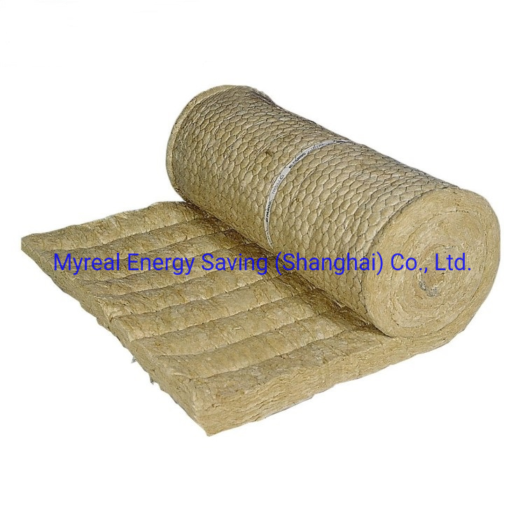 Myreal Mineral Wool Blanket Isolation Material Fireproof Rock Wool Blanket Wire Mesh