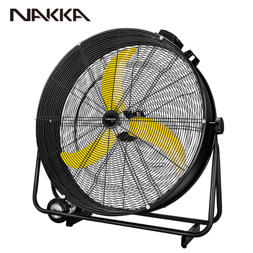 Large 24 30 36 Inch Blower Exhaust Ventilation Workshop High Speed Outdoor Waterproof IP54 Rechargeable Battery Portable Industrial Drum Fan