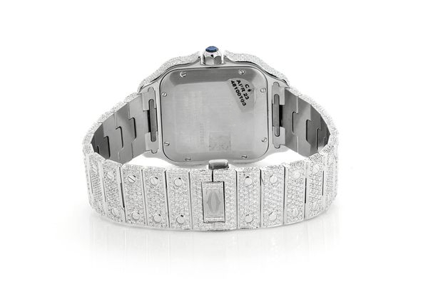 Custom Moissanite Diamond Hip Hop Stainless Steel Mechanical Watches