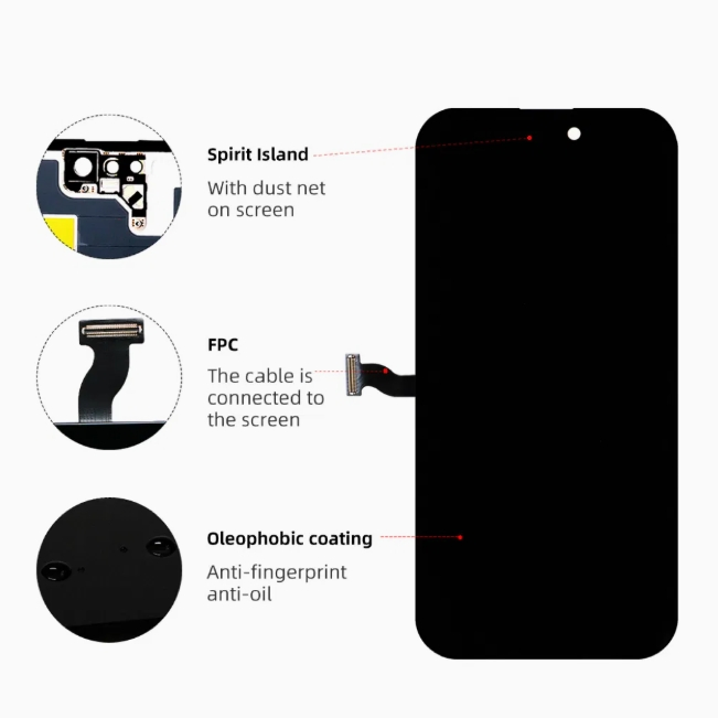 Дисплей OLED для iPhone 14 Pro, Super AMOLED