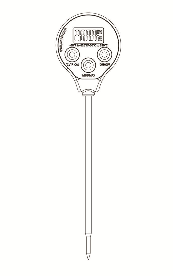High Precision Max/Min Digital Thermometer for Kitchen Cooking Food Candy with Magnet
