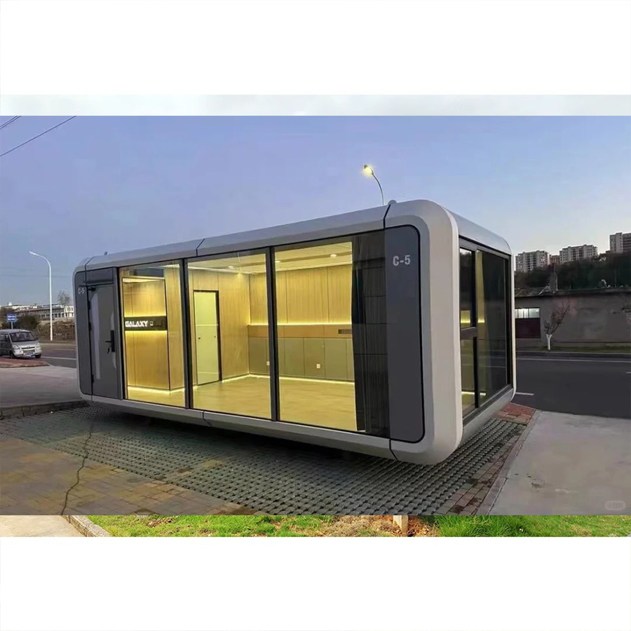New Manufacturer Fashion 2 Story Homes Modern Modular House Apple Capsule Glass Houses