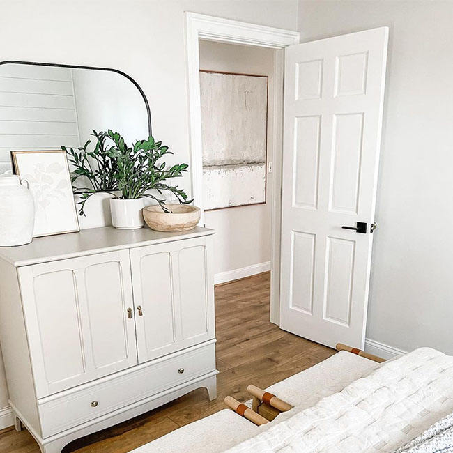 Solid White Prehung Finished WPC PVC Interior Wooddoor MDF Wood Interior Doors