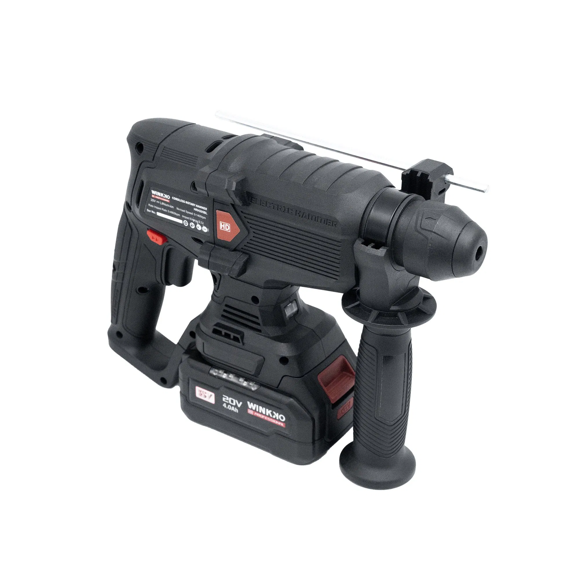 Winkko 18/20V Cordless Brushless Battery Versatile High-Power Hammer Drill with Adjustable Speed Settings