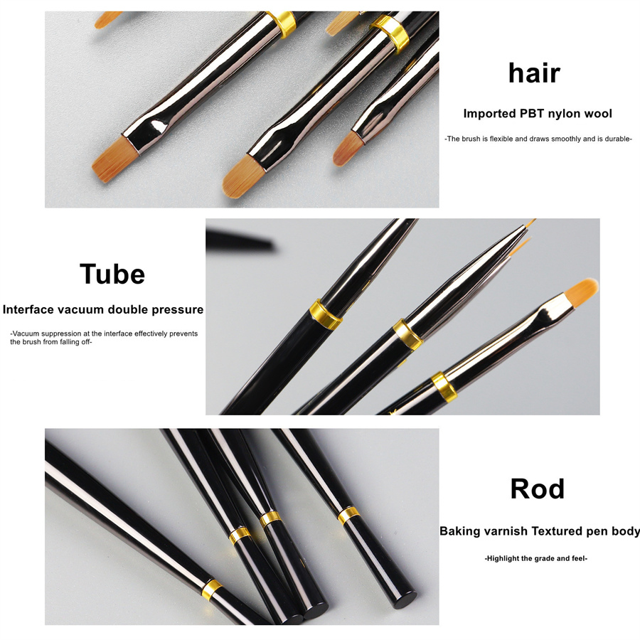 Factory Direct Nail Art Paint Brush Set, Professional Draw Line Phototherapy Pen, Multi-Function Paint Pen Nail Tool