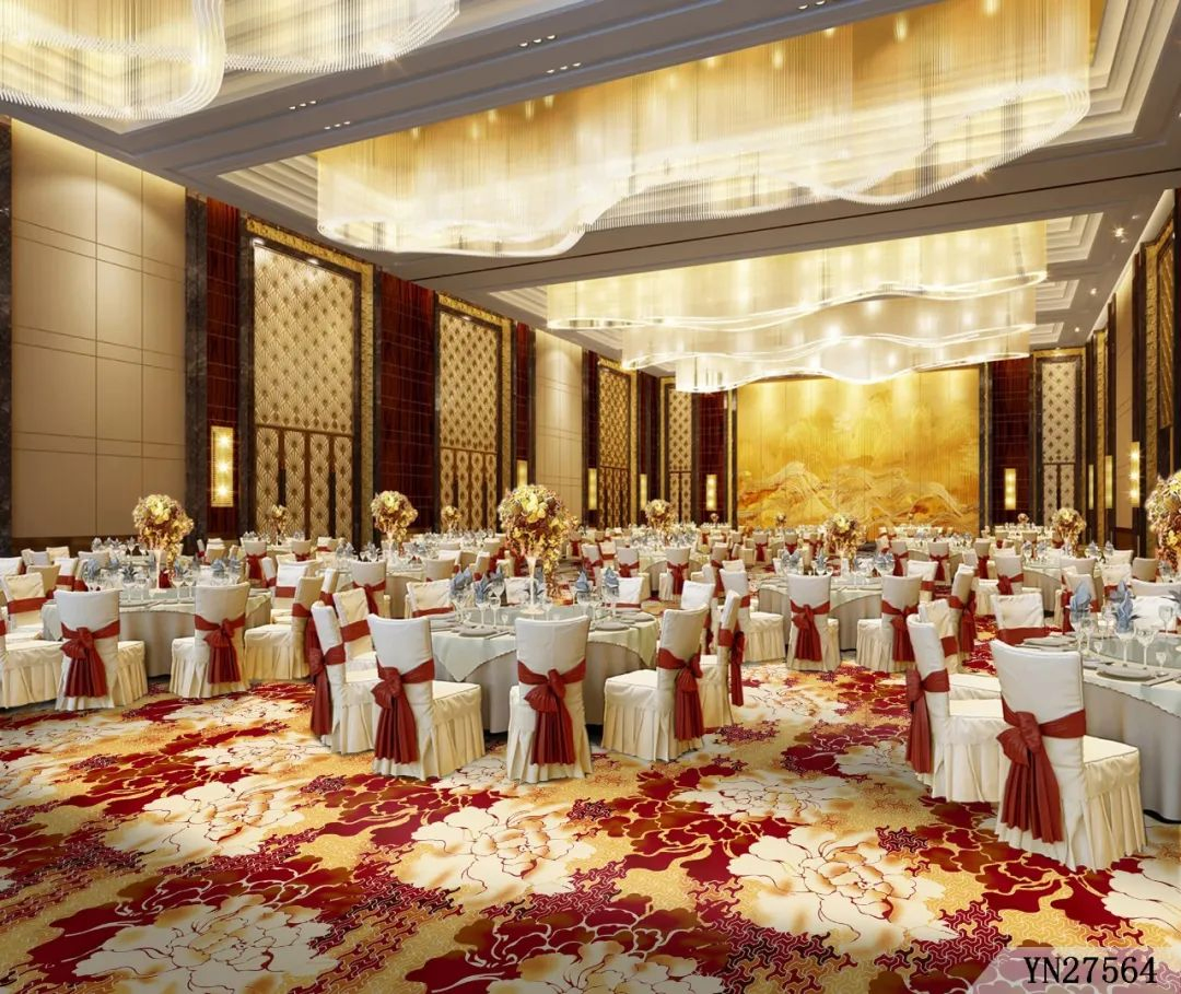 Factory Price 1200g Nylon Anti-Fire Hotel Wall to Wall Carpet for Banquet