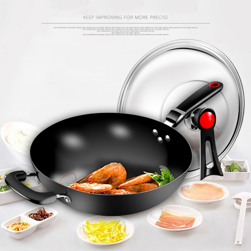 Factory Price Pure Iron Kitchen Cooking Frying Pan