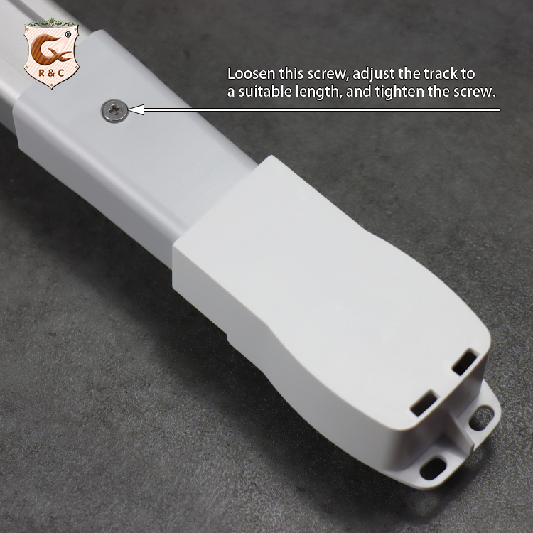 R&C Manufacturer Heavy Duty Remote Control Motorized Extendable Curtain Track Rail