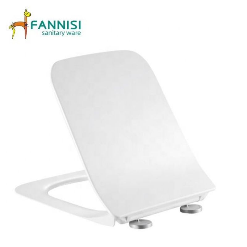 Factory Wholesale Cheap Square Toilet Seat Soft Close PP Toilet Seat