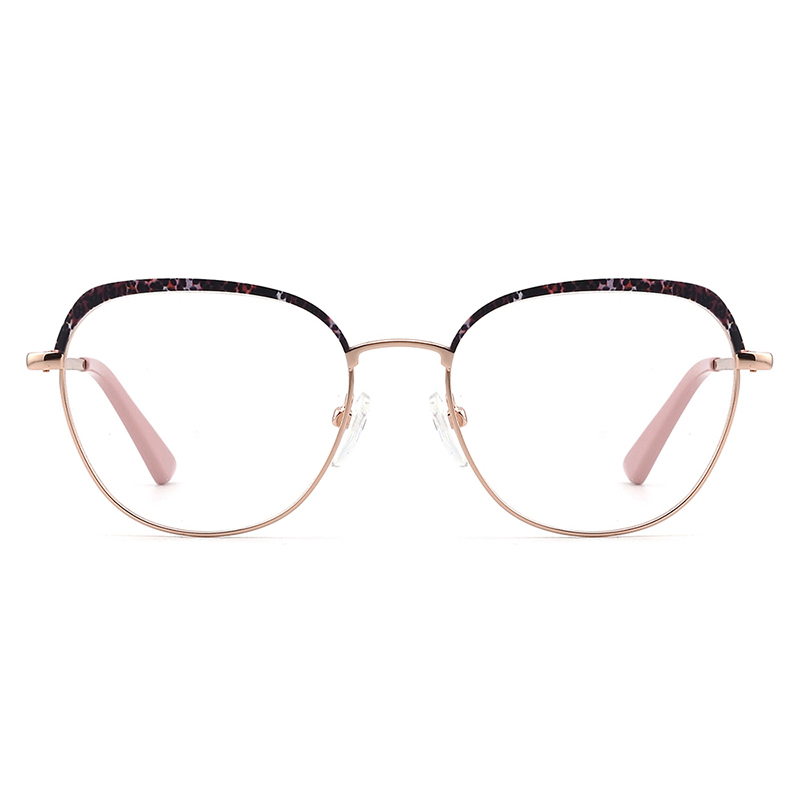 Hot Sales Wholesale High Quality Round Colorful Optical Frame Metal Modern Fashion Eyewear for Women