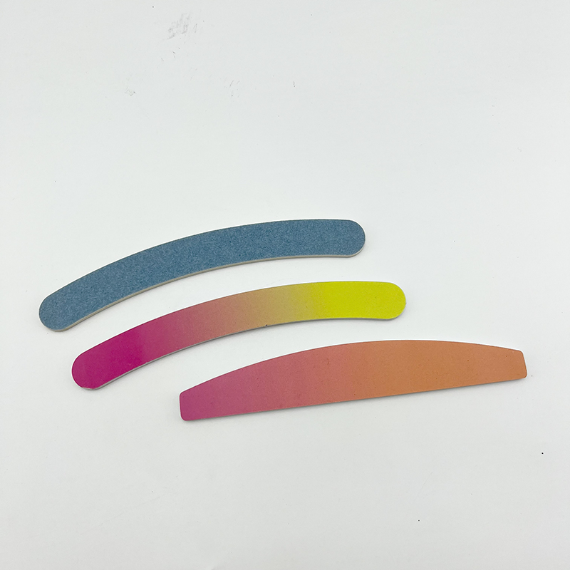 Custom Nail File Buffer Colorful Rainbow Nail Files Buffer Double Side Nail File