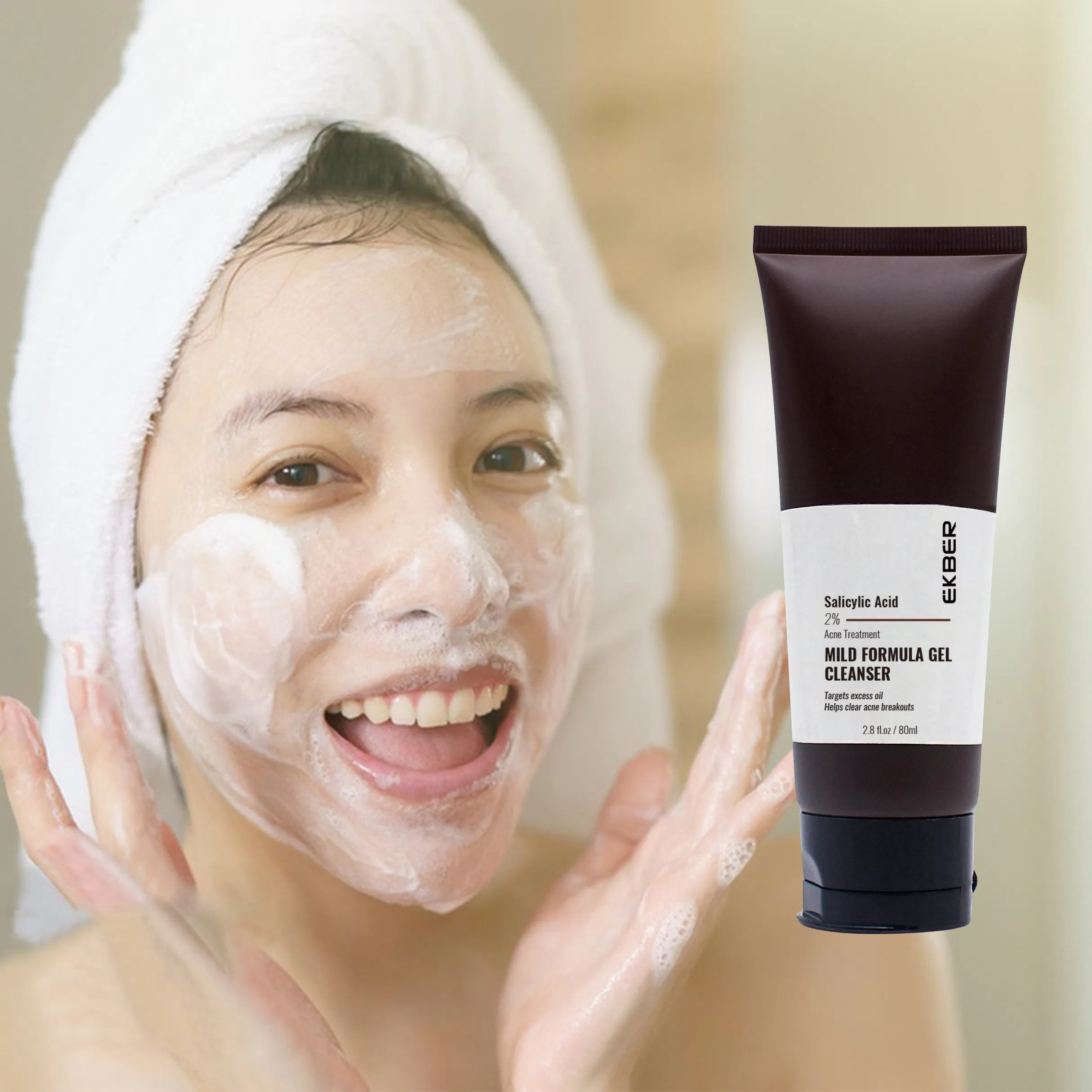 Private Label Salicylic Acid Acne Treatment Skincare Whitening Salicylic Acid Skin Care Set Wholesale