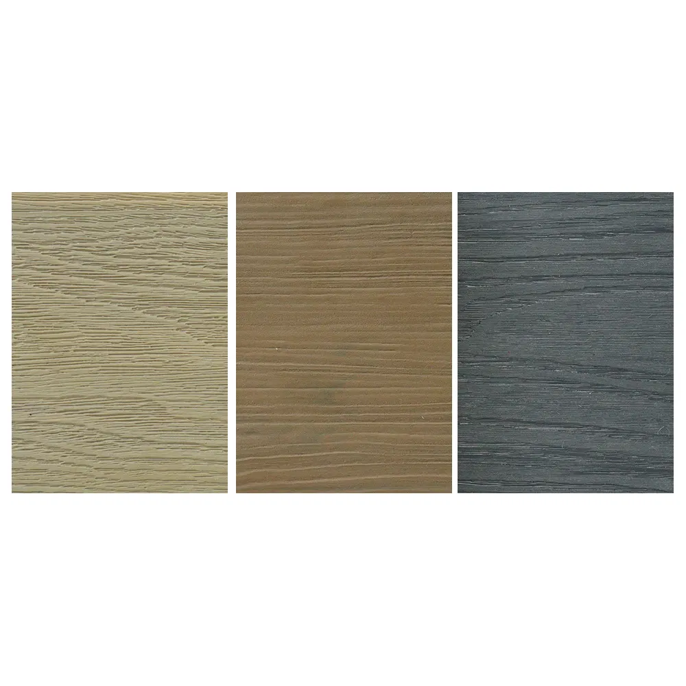 Waterproof 3D Embossed Outside Decoration Material Outdoor Flooring PVC Tile Decking