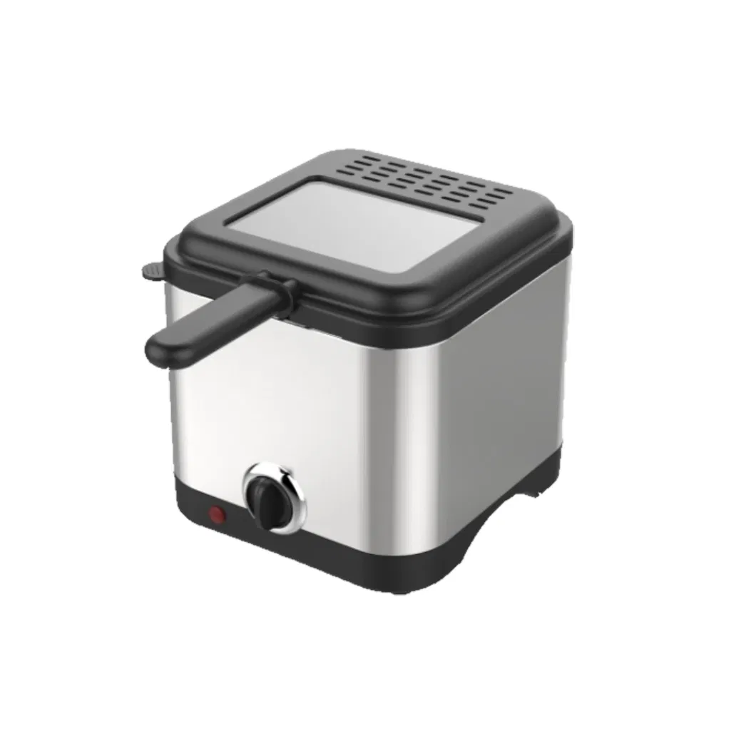1.5L Compact Deep Fryer with Viewing Window for Fast Crispy Food Cooking
