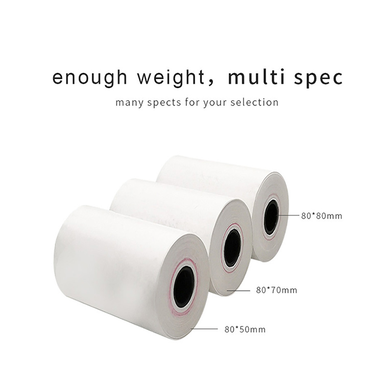 Customized POS Receipt Paper 57*30 Direct Thermal Paper Cash Register Roll