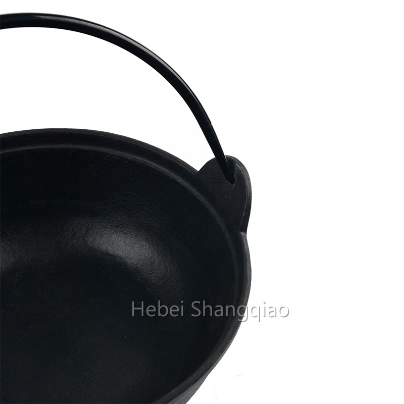 Cast Iron Sukiyaki Fusion Pot Nabe Mono Hot Pot with Wooden Lid