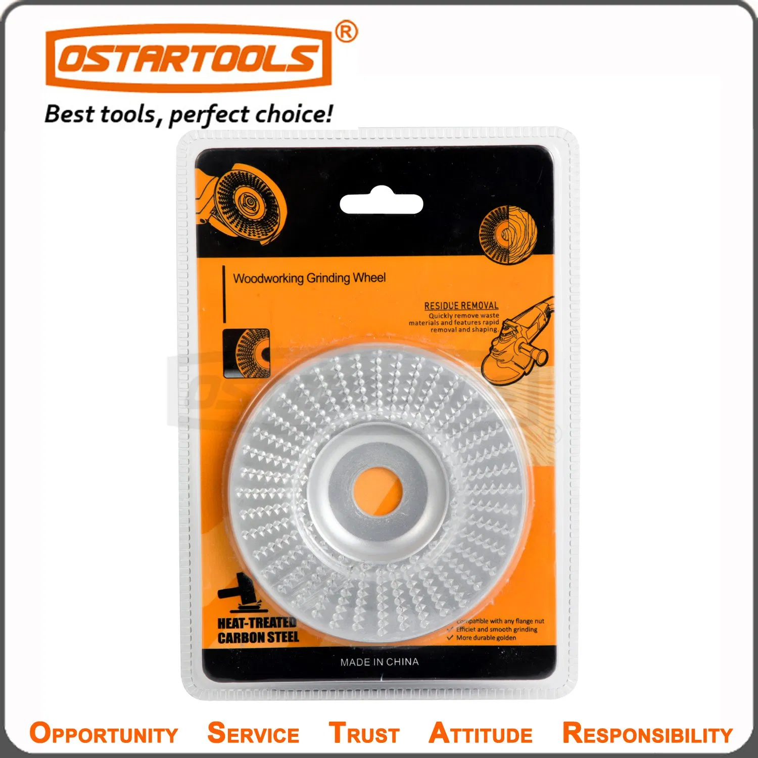 Premium 125mm Grinding Disc for Wood and Non-Metal Carving