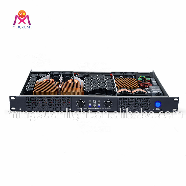 PRO Audio 1u DJ 2X2500W Digital Power Amplifier