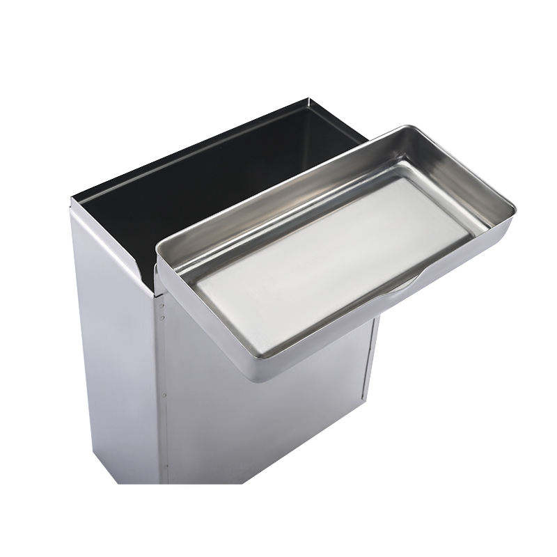 Настенный контейнер для санитарных салфеток из нержавеющей стали