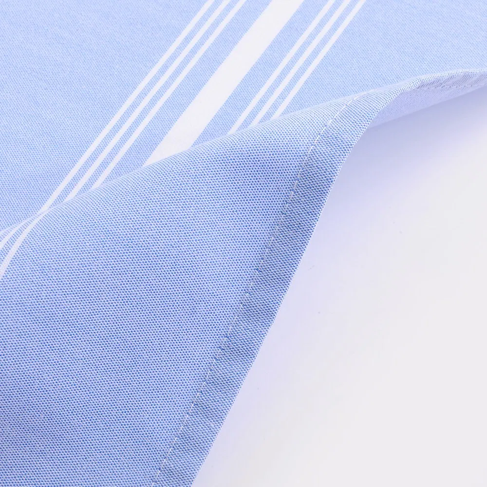 Blue Restaurant Hotel Dinner Custom Napkin Wedding Polyester Chambray Bistro Napkin