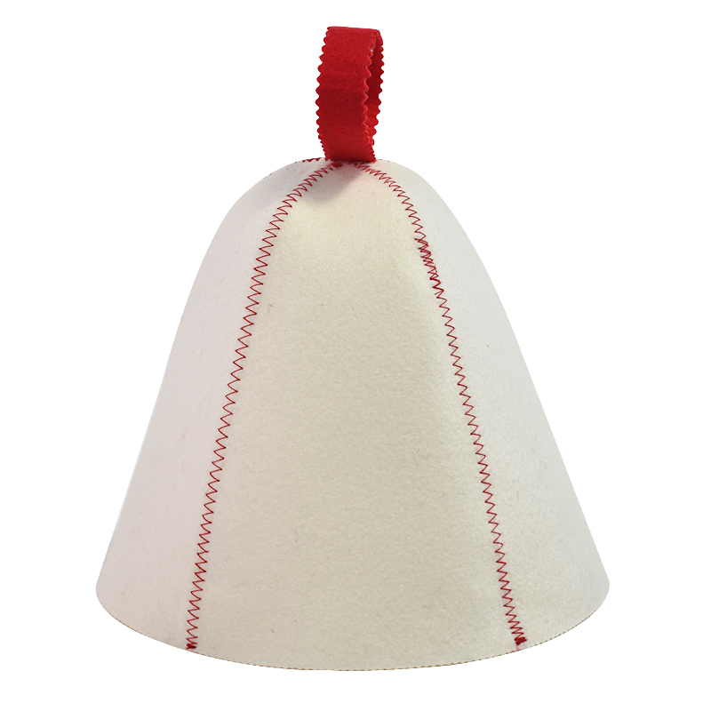 Durable Wool Felt Headwear for Sauna 2mm Thermal Protection, Hypoallergenic Design