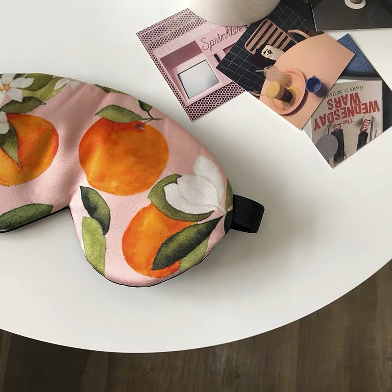 Elegant Digital Printing Personalize Shading Silk Eyemask